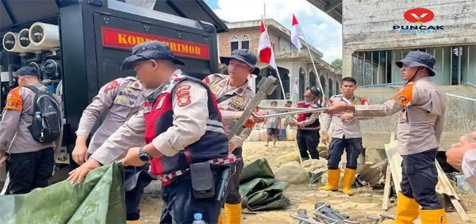 Polres Aceh Timur Sulap Air Keruh Jadi Layak Minum Korban Banjir Pakai Teknologi
